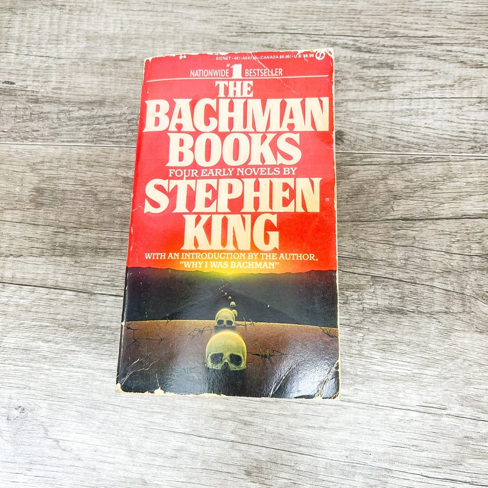 The Bachman Books Stephen King Signet Paperback Rage Long Walk Running Man 1985
